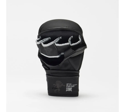 Рукавички греплінгові для ММА з капою Leone BLACK Edition розмір S, чорні