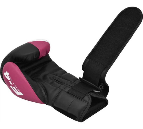 Боксерські рукавиці RDX BOXING GLOVES REX F4 10 унцій, чорно-рожевий
