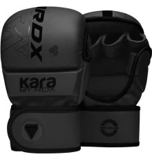 Рукавички греплінгові для ММА RDX F6 KARA Matte Plus розмір L/XL, чорні