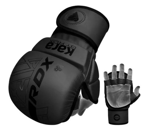 Рукавички греплінгові для ММА RDX F6 KARA Matte Plus розмір L/XL, чорні