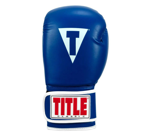 Рукавички боксерські з капою TITLE Classic Pro Style 3.0 розмір 12 унцій, синьо-білі