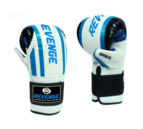 Рукавички боксерські REVENGE EV-15-1533-PU розмір М, біло-сині