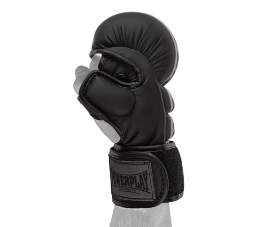 Рукавички для MMA PowerPlay PP_3033 Ultra Matt розмір S, чорні