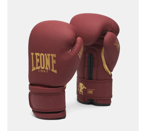 Рукавички боксерські Leone GN059X BORDEAUX ED розмір 12 унцій, бордові