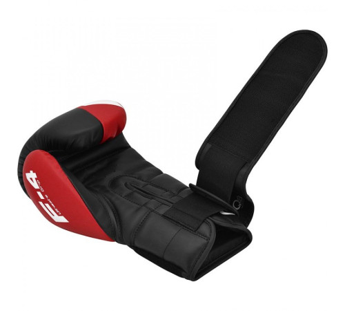 Рукавички боксерські RDX F4 12 унцій, чорно-червоні