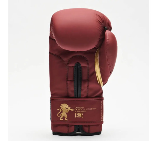 Рукавички боксерські з капою Leone GN059X BORDEAUX ED розмір 14 унцій, бордові
