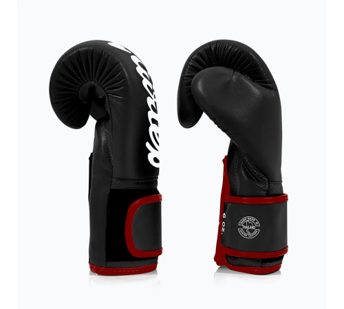 Рукавички боксерські з бинтами Fairtex BGV14 16 унцій, чорні