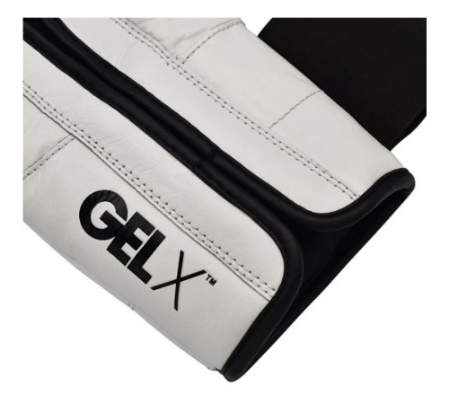 Рукавички боксерські RDX Pro Gel S5 10 унцій, чорно-білій