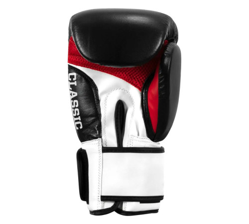 Рукавички боксерські шкіряні з бинтами TITLE Classic Leather 2.0 розмір 10 унцій, чорно-білі