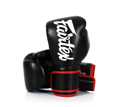 Рукавички боксерські з бинтами Fairtex BGV14 14 унцій, чорні