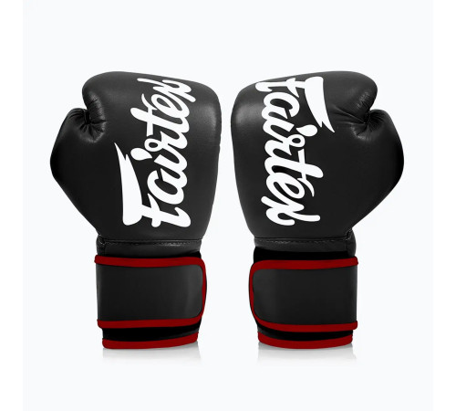 Рукавички боксерські з бинтами Fairtex BGV14 14 унцій, чорні