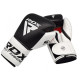 Рукавички боксерські RDX Pro Gel S5 14 унцій, чорно-білі