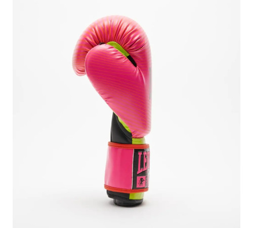 Рукавички боксерські з капою Leone GN313 WAVES розмір 12 унцій, рожеві