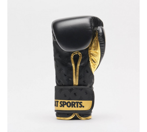 Рукавички боксерські Leone DNA розмір 10 унцій, чорно-золотистий