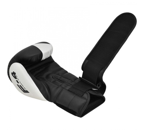 Рукавички боксерські RDX F4 10 унцій, чорно-білі