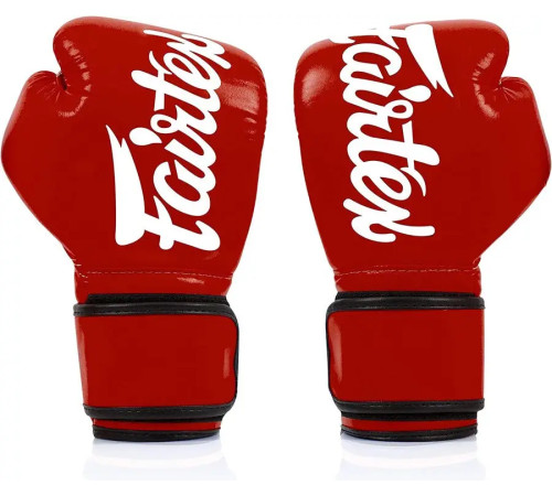 Рукавички боксерські з бинтами Fairtex BGV14 16 унцій, червоні