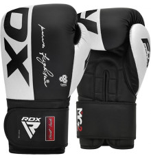 Рукавички боксерські RDX F4 14 унцій, чорно-білі