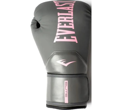 Боксерські рукавиці Everlast ELITE 2 BOXING GLOVES 12 унцій, сіро-рожевий