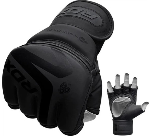 Тренувальні рукавиці для ММА RDX GRAPPLING GLOVES F15 розмір M, чорний