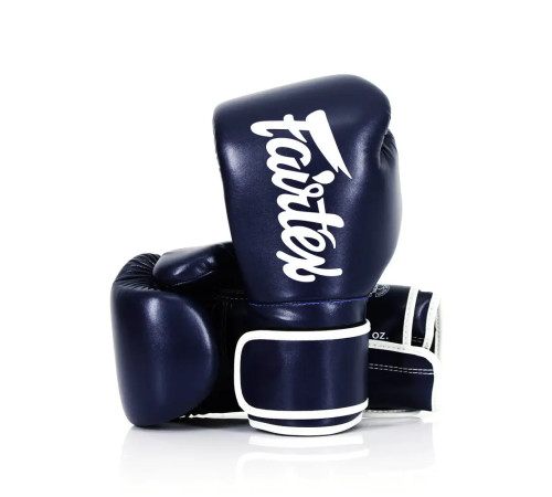 Рукавички боксерські з бинтами Fairtex BGV14 16 унцій, темно-сині