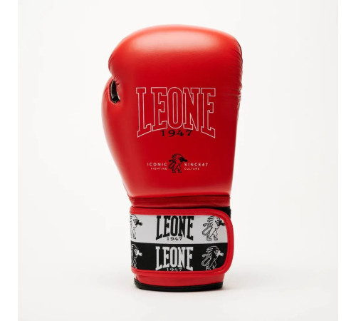 Рукавички боксерські з бинтами Leone GN208 ICONIC розмір 14 унцій, червоні