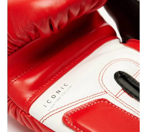 Рукавички боксерські з бинтами Leone GN208 ICONIC розмір 14 унцій, червоні
