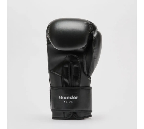 Рукавички боксерські з капою Leone GN383 THUNDER розмір 12 унцій, чорні
