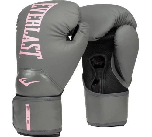 Боксерські рукавиці Everlast ELITE 2 BOXING GLOVES 10 унцій, сіро-рожевий