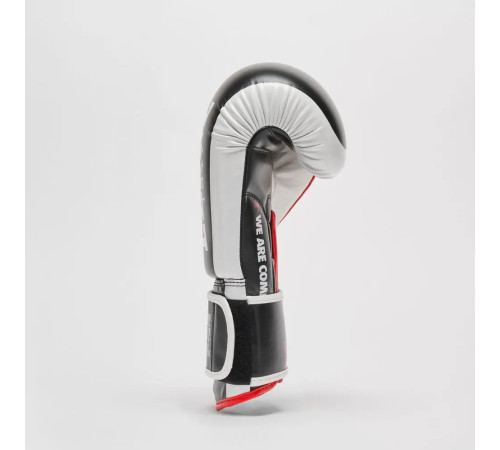 Рукавички боксерські з капою Leone GN333 LOGO WACS розмір 12 унцій, чорні