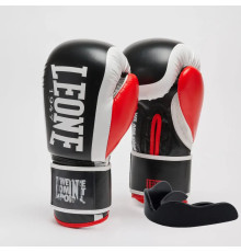 Рукавички боксерські з капою Leone GN333 LOGO WACS розмір 12 унцій, чорні
