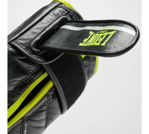 Рукавички боксерські з капою Leone GN110F REVO FLUO розмір 12 унцій, чорні