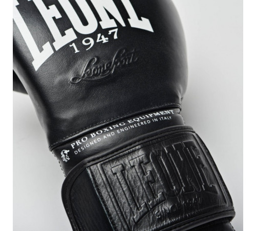 Рукавички боксерські Leone Greatest 12 унцій, чорно-білі