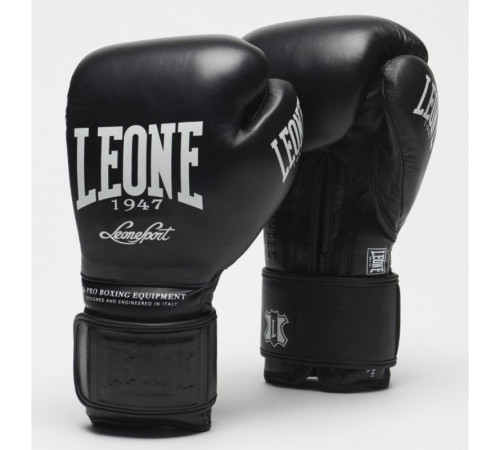 Рукавчики боксеріські Leone Greatest 18 унцій, чорно-білі