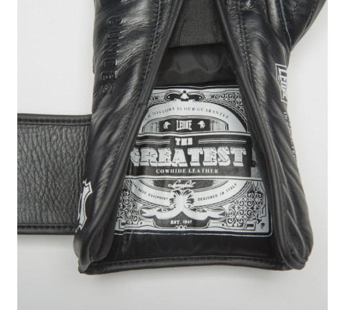 Рукавчики боксеріські Leone Greatest 18 унцій, чорно-білі