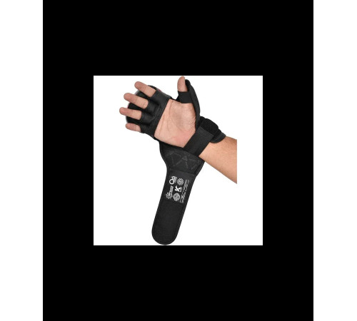 Боксерські рукавиці RDX GRAPPLING GLOVES SHOOTER IMMAF-1 розмір XL, чорно-червоні
