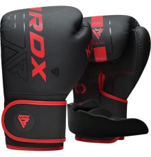 Боксерські рукавиці RDX F6 MATTE RED-6OZ (капа в комплекті)