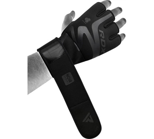 Тренувальні рукавиці для ММА RDX GRAPPLING GLOVES NEOPRENE T15 розмір M, чорні