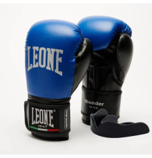 Рукавички боксерські з капою Leone GN383 THUNDER розмір 10 унцій, сині