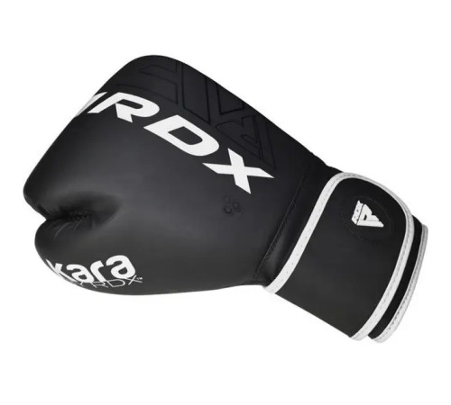 Рукавички боксерські з капою RDX F6 Kara Matte розмір 6 унцій, чорно-білі