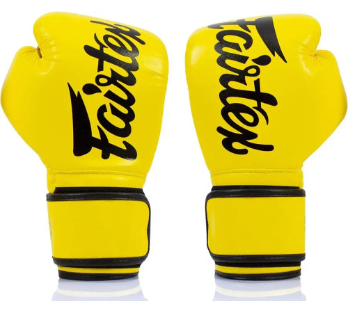 Рукавички боксерські з бинтами Fairtex BGV14 12 унцій, жовті