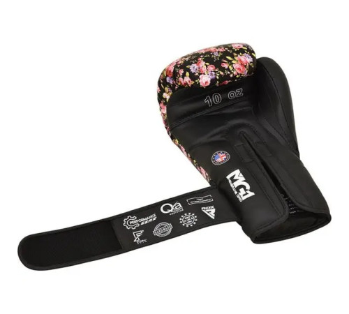 Рукавички боксерські з капою RDX FL-5 розмір 12 унцій, чорні