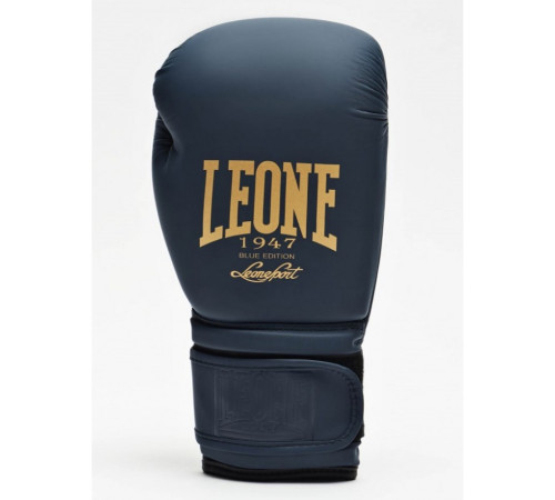 Рукавчики боксерські Leone Mono 16 унцій, синьо-золотисті