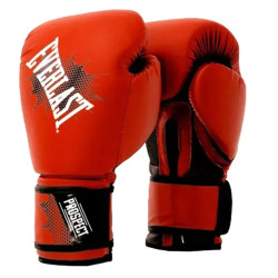Боксерські рукавиці дитячі Everlast PROSPECT GLOVES 8 унцій, чорно-червоні