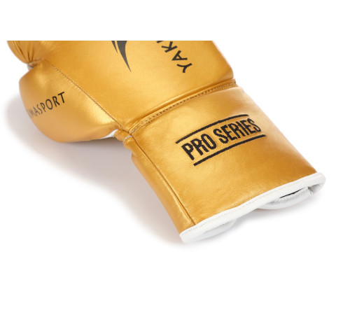 Рукавички боксерські Yakimasport TIGER GOLD L розмір 10 унцій, золотисті