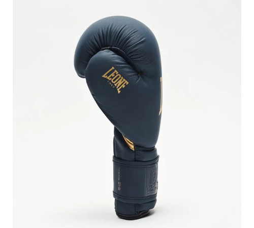 Рукавички боксерські з капою Leone GN059B Blue Edition розмір 12 унцій, темно-сині