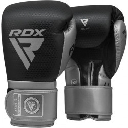 Рукавички боксерські RDX L2 Mark Pro 10 унцій, чорно-сірі