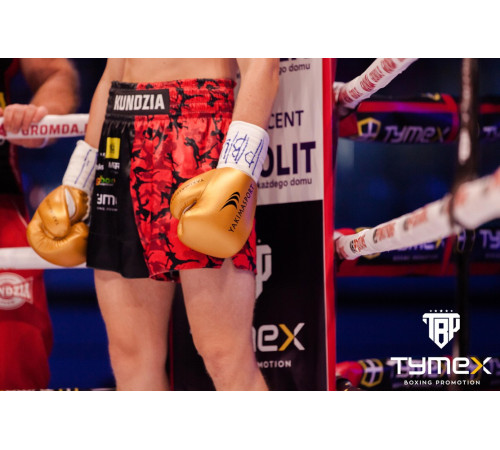 Рукавички боксерські Yakimasport TIGER GOLD V розмір 10 унцій, золотисті