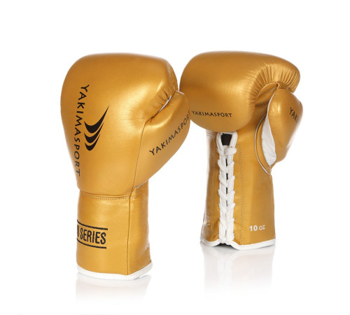Рукавички боксерські Yakimasport TIGER GOLD V розмір 10 унцій, золотисті