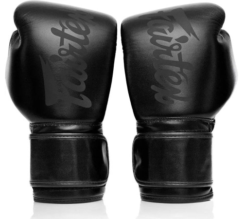 Рукавички боксерські з бинтами Fairtex BGV14SB 10 унцій, чорні