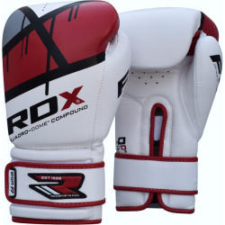 Рукавички боксерські RDX Rex Leather 10 унцій, різнокольорові